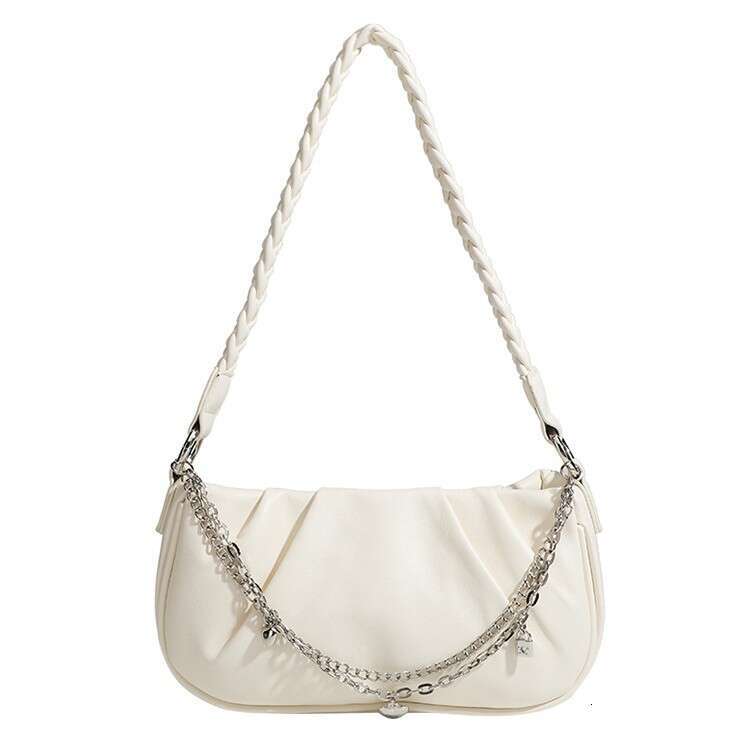 2025 Autumn Winter New Niche Square Cloud Pleated Women Commuting Simple Versatile Handbag Underarm Bag