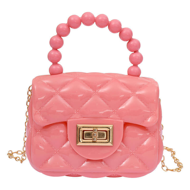 2025 New Women's Shoulder Fashion Pearl Chain Crossbody Handbag Mini Jelly Bag