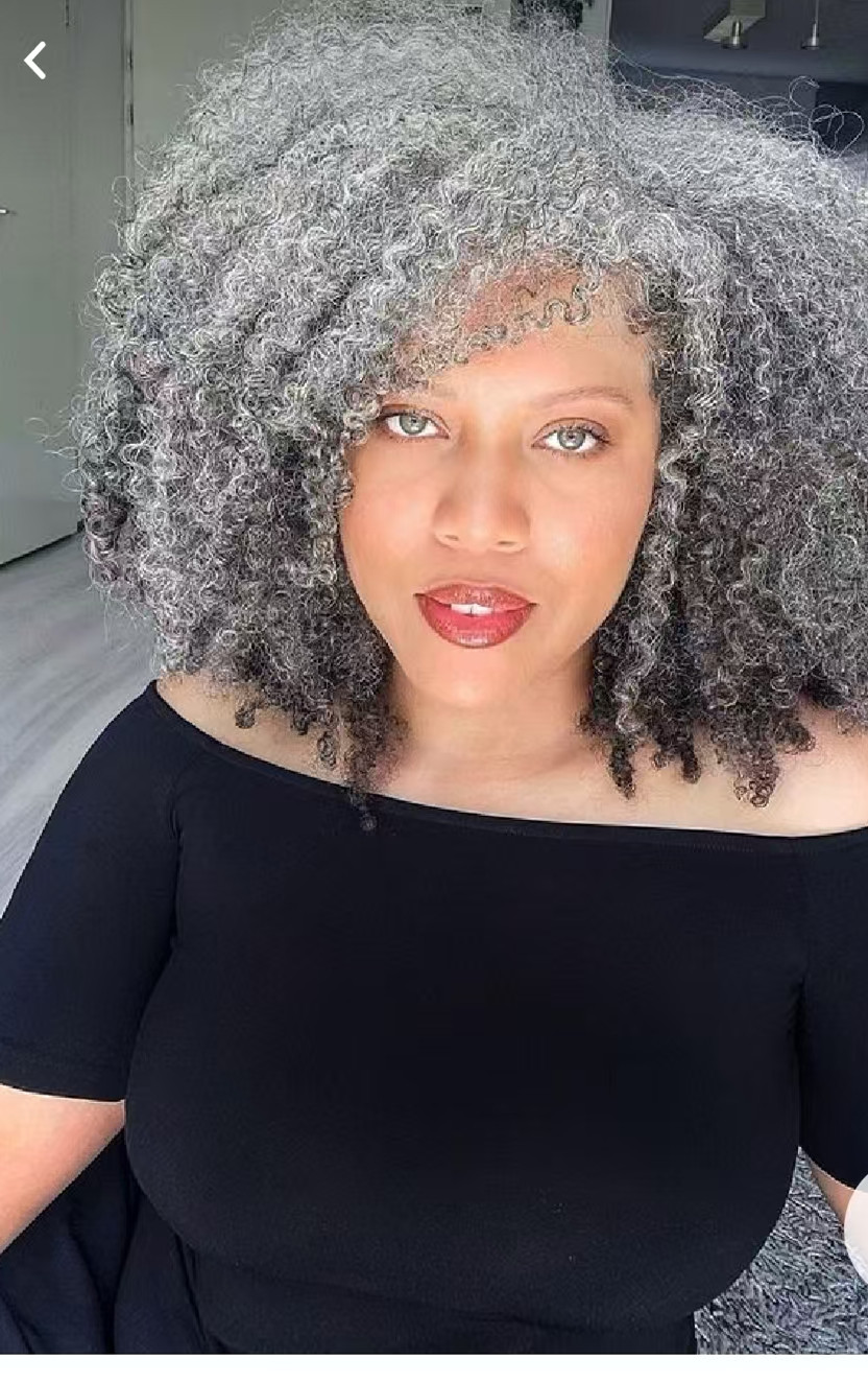 Dream roundup silver curls salt and pepper color none lace glueless wig two tone mixed grey highlight tight jerry curly 10-20inch machine made top nat