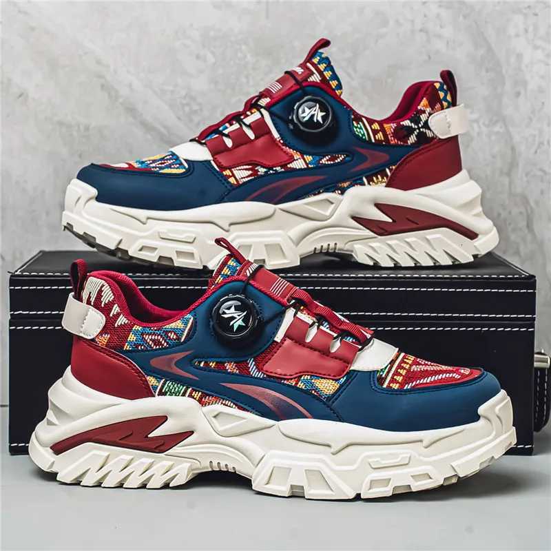 4 Season Soft Soled Non Slip Outdoor Running Shoes Student Sneakers Mens Korean Rotating Trendy Casual Sports Shoes Z250905