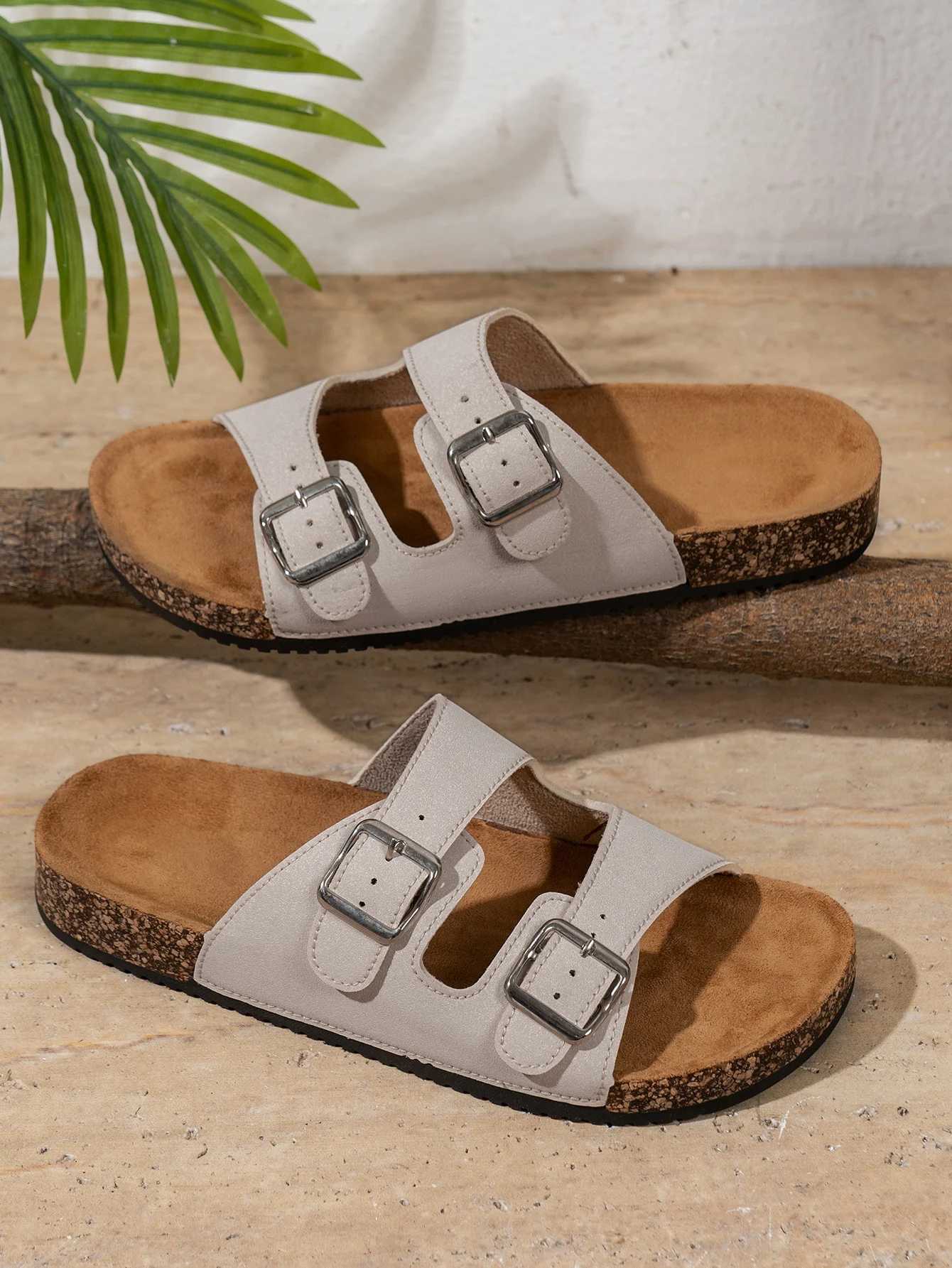 Mens Fashionable Slippers Waterproof NonSlip Thick Sole WearResistant Home Outdoor SlipOn Casual Sandals W250905