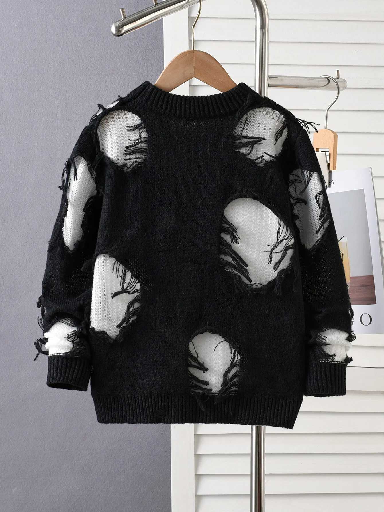 street style star sweater knitted pullover suitable for daily leisure in spring autumn and winter Z250905