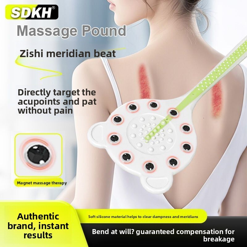 Magnetic Meridian Board Health Care Tool Leg Back Shoulder Neck Patting Stick Silicone