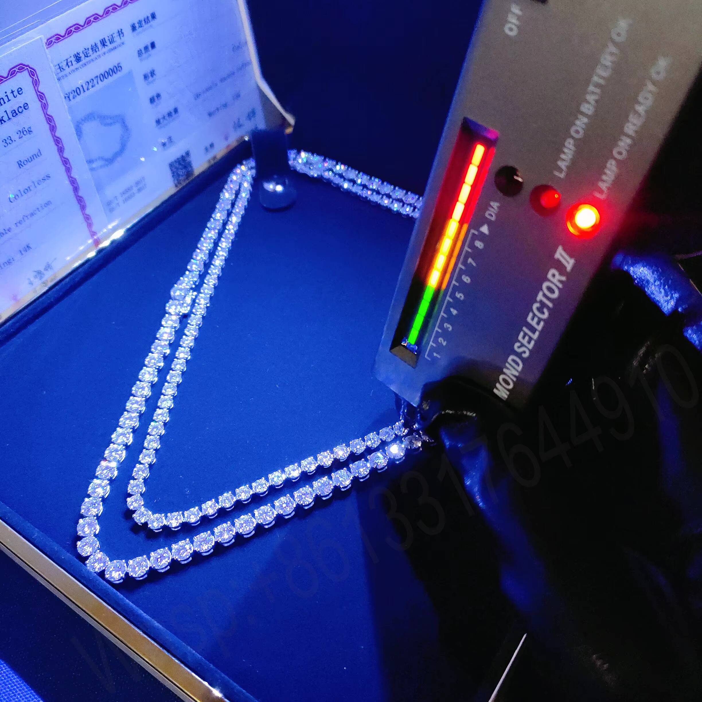 Custom Pass Diamond Tester 3mm 4mm Luxury Diamond Moissanite Vvs Tennis Chain