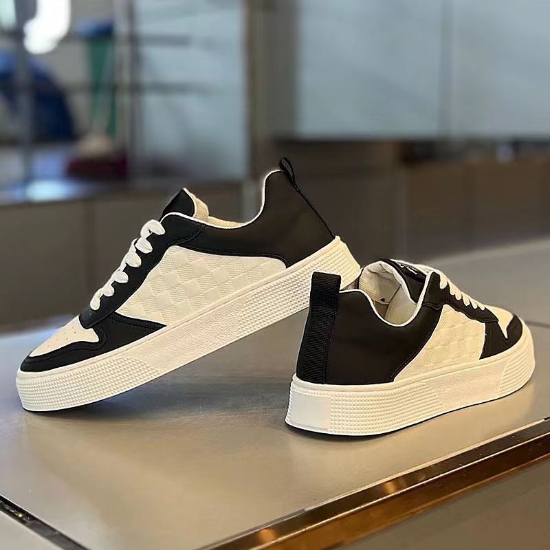 Spring with 2025 New Men's shoes: White sneakers, men's trendy and versatile shoes, men's popular, durable, sporty and casual sneakers,