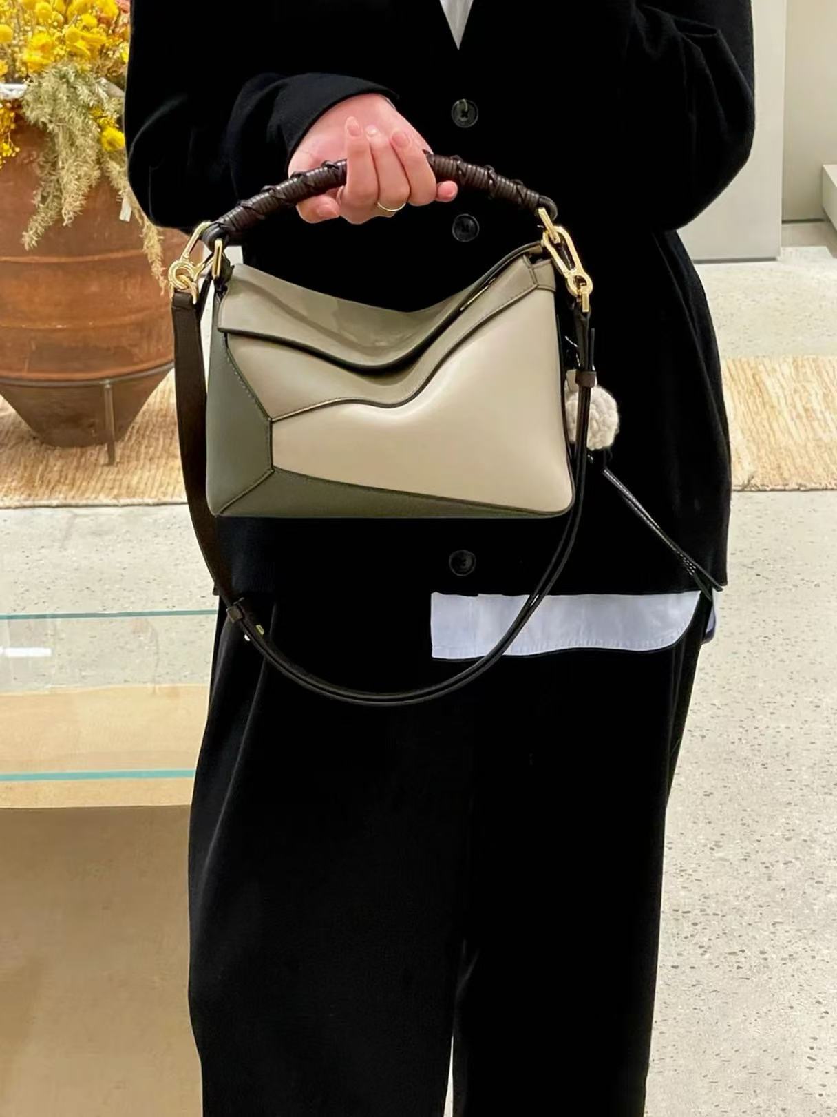 luxury bag designer bag Handbag purse puzzle Geometric Bag Summer 2025 style Genuine Leather Soft Tote Large Capacity Laptop Shoulder Bag Folding bag Luxury Bag 12A