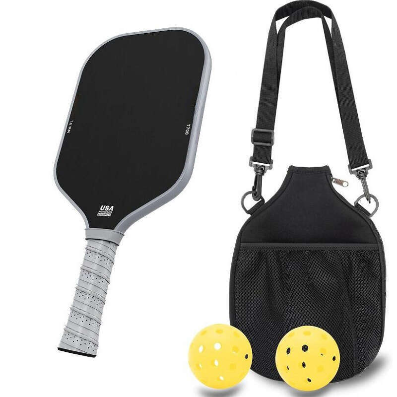 Pickleball Racket T700 Carbon Fiber Matte Surface 16Mm Back Set Professional carbon racket