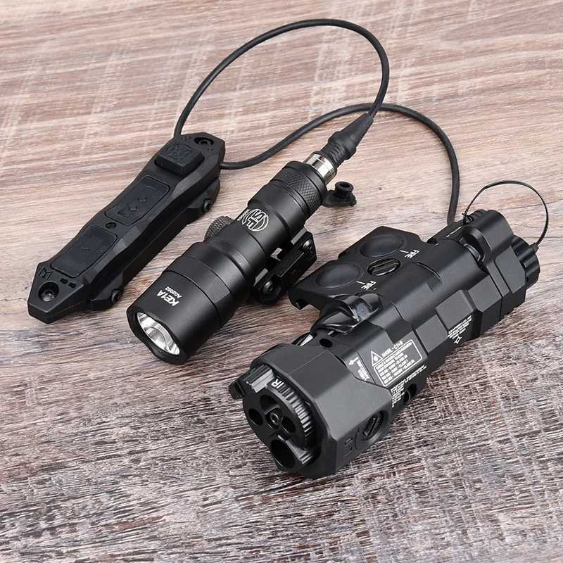 WADSN New Tactical Metal CNC MAWL C1 Red Dot Green Blue IR Aiming M300 M600 AR15 Flashlight Airsoft Weapon Light X300 PEQ15 DBALXJ250905