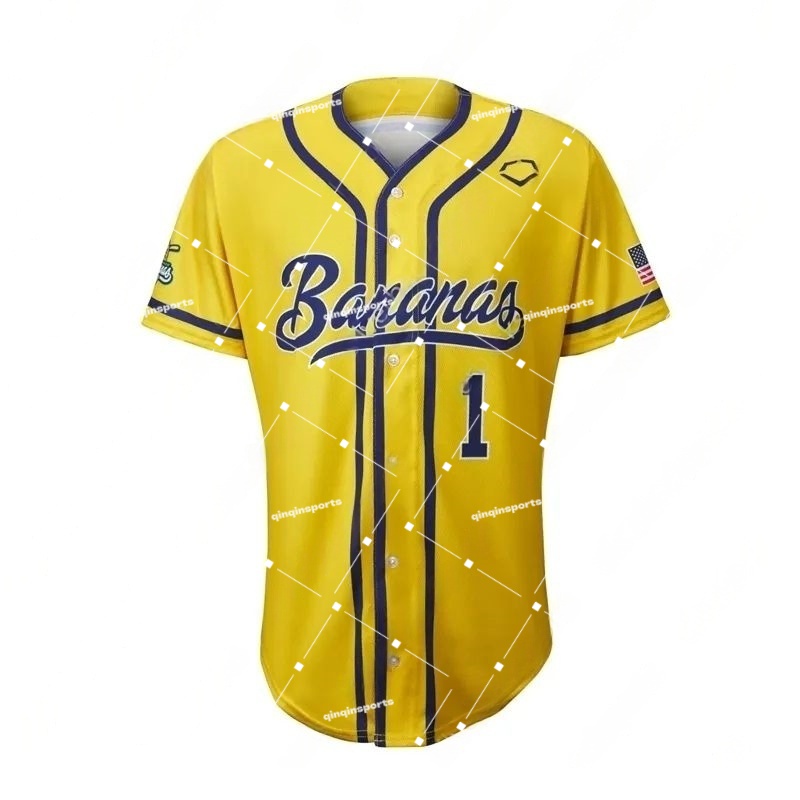 Savannah Bananas baseball jerseys Custom Any Name Number Mens Womens Mix Order Youth S-XXXL