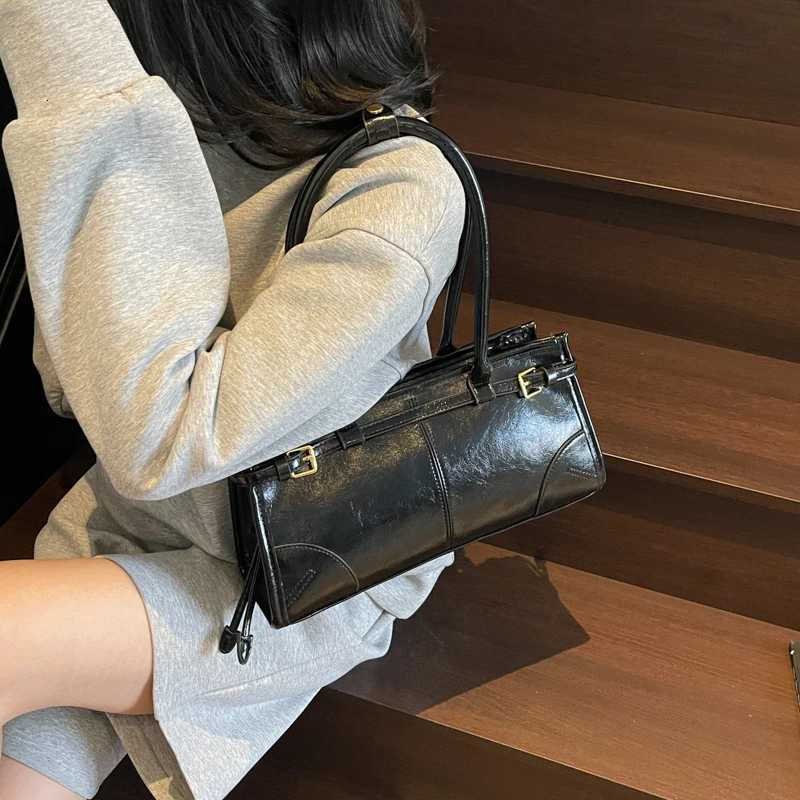 MOODS Belt Design Shoulder Bags For Women 2024 New Designer Pureses And Handbags Pure Color Large Capacity Shopper Z250903