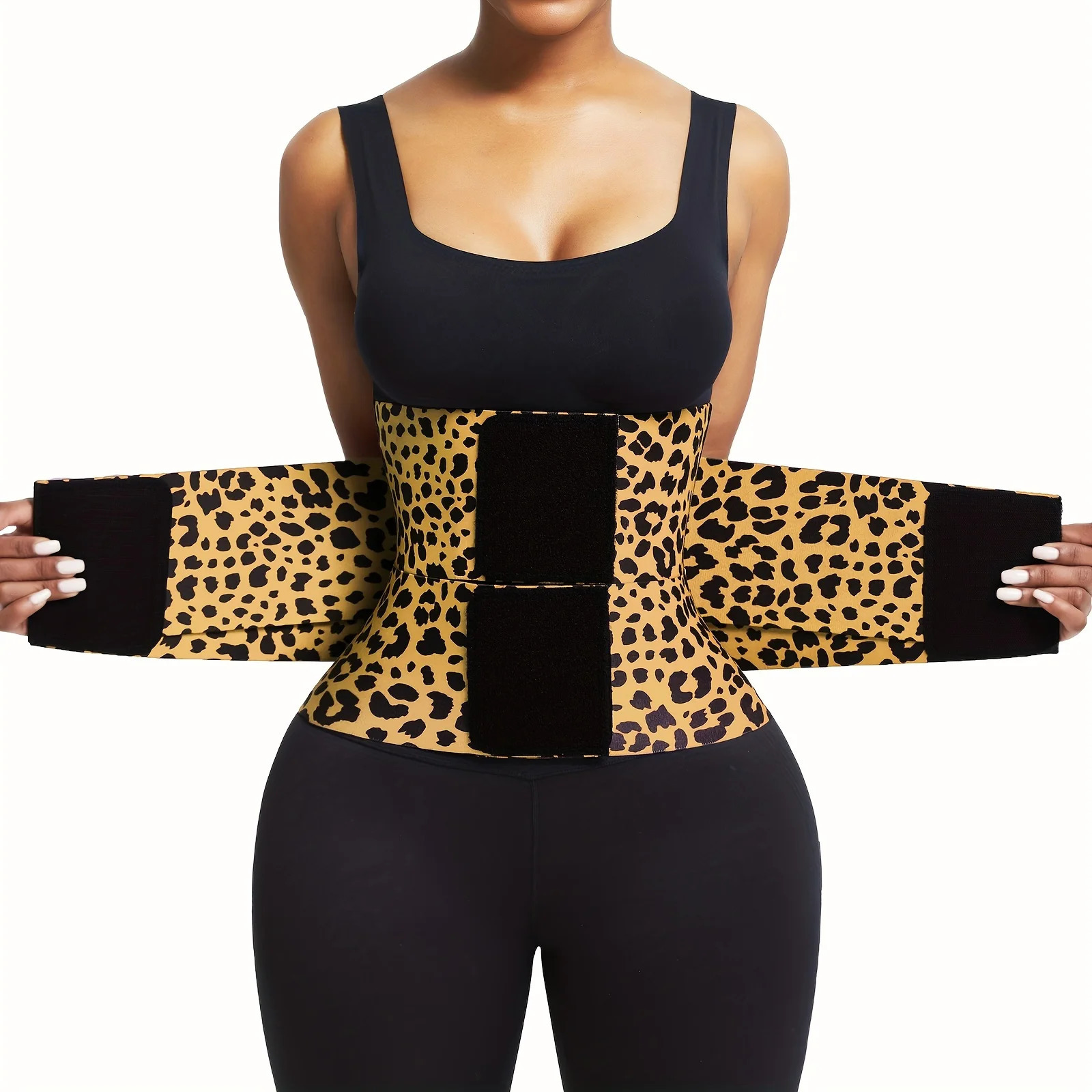 1 piece leopardprint womens abdominal tightening belt high compression triplewrap fitness shaping waistband 250905