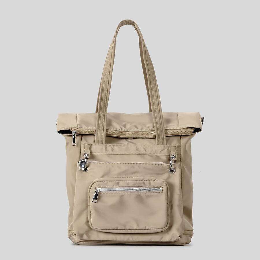 Casual Panelled Large Capacity Tote Bag for Women Detachable Multifunctional Backpacks Waterproof Nylon Outdoor Shoulder BagsSports storage bag