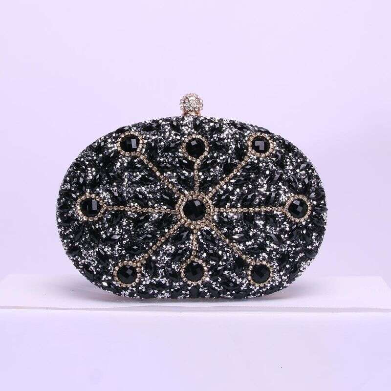 Oval Suower Dia Bag Fashion Banquet Ladies Handbag Personality Dress Evening