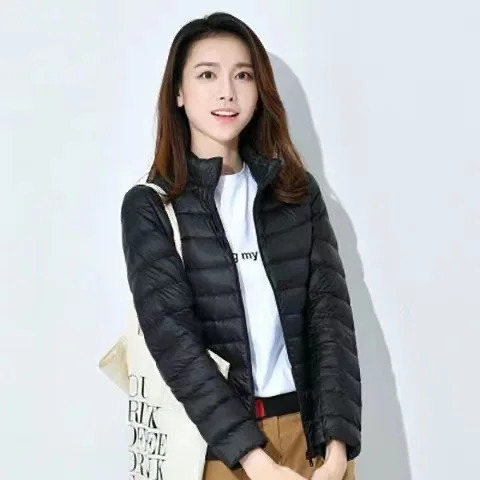 Womens Short Lightweight Cotton Jacket Tailored Down Korean Thin and Versatile Girls 250905