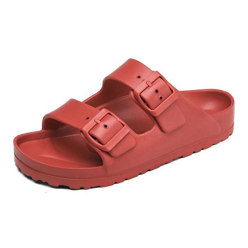 Summer Women Classic Slides Slippers Slip on Beach Sandals With Double Buckle Comfort Lightweight EVA W250905