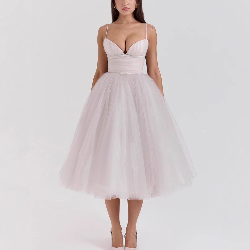 2025 New Sexy Strap Backless Casual Dress INS Dress Gown Christmas Party