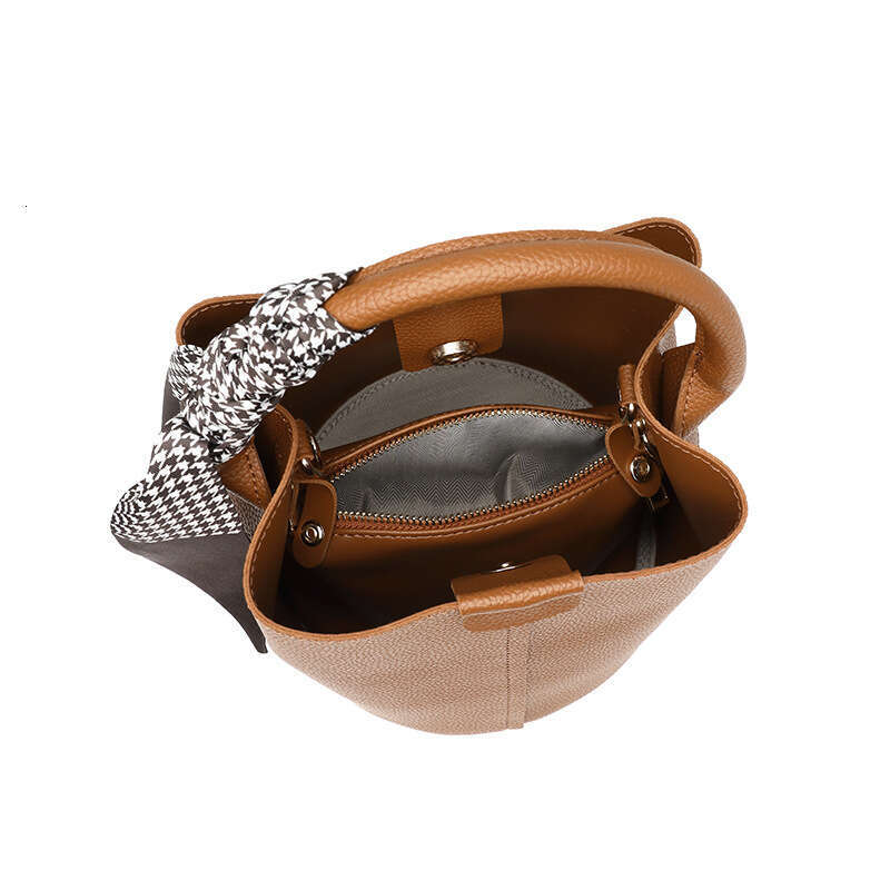 Women's Spring Summer New Classic Mother-Daughter Bucket Large Capacity Shoulder Crossbody Handbag Scarf Bag