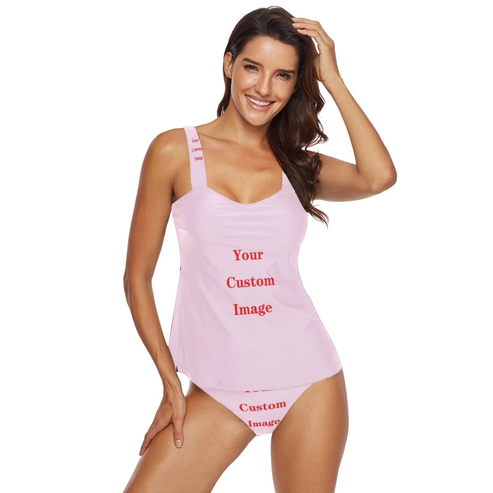 New Summer Woman Bikini Ladies Custom Printing Sexy Bikinis Padded Swimwear Swimsuit Beachwear Set