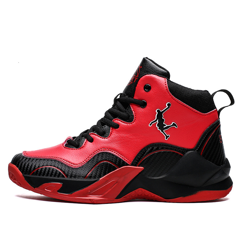 High-top Basketball Shoes Men Outdoor Sport Fitness training Non-slip Wear-resistant Waterproof Leather Sneakers