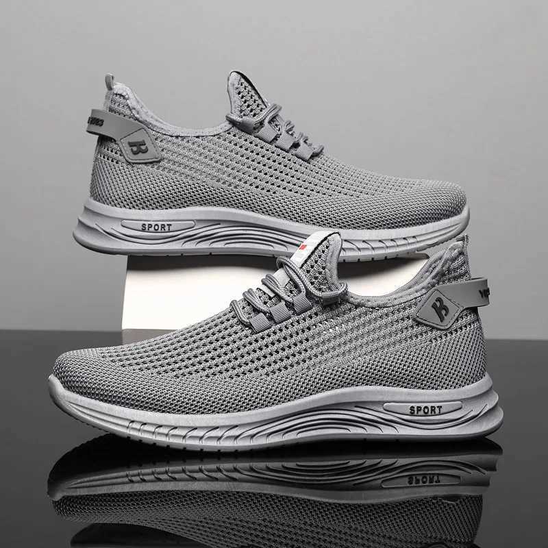 Oulylan Mens Sneakers Classic Casual Shoes Breathable Mesh Running Sneakers Without Laces Lightweight Men Shoes 2025 Summer New Z250905