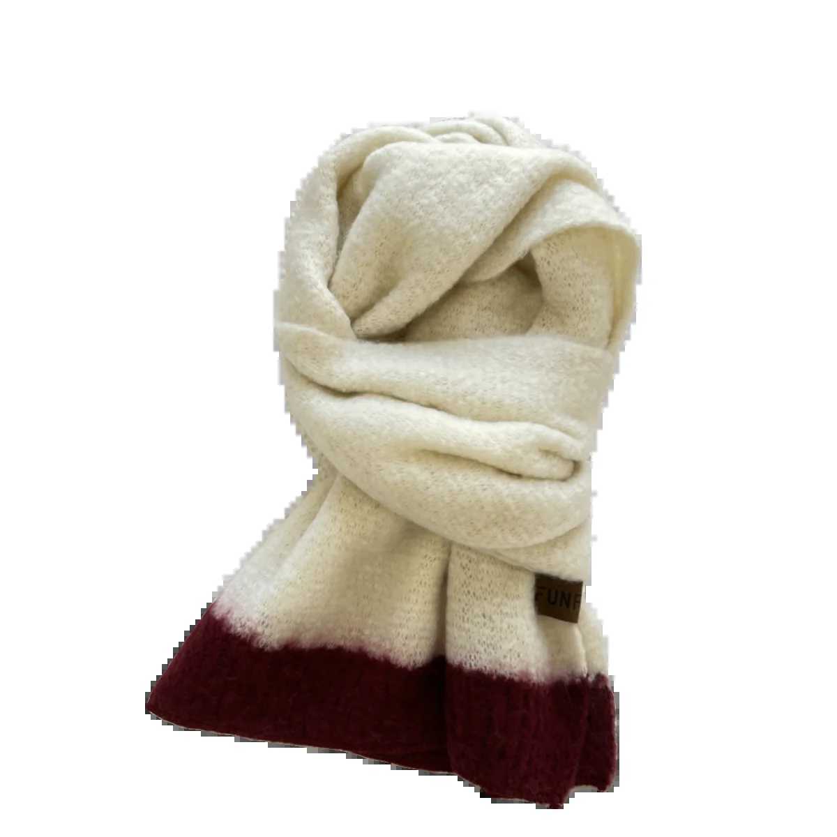 Korean Version Green Knitted Scarf For Women Winter Soft And Glutinous Solid Color Shl For WomenXJ250905