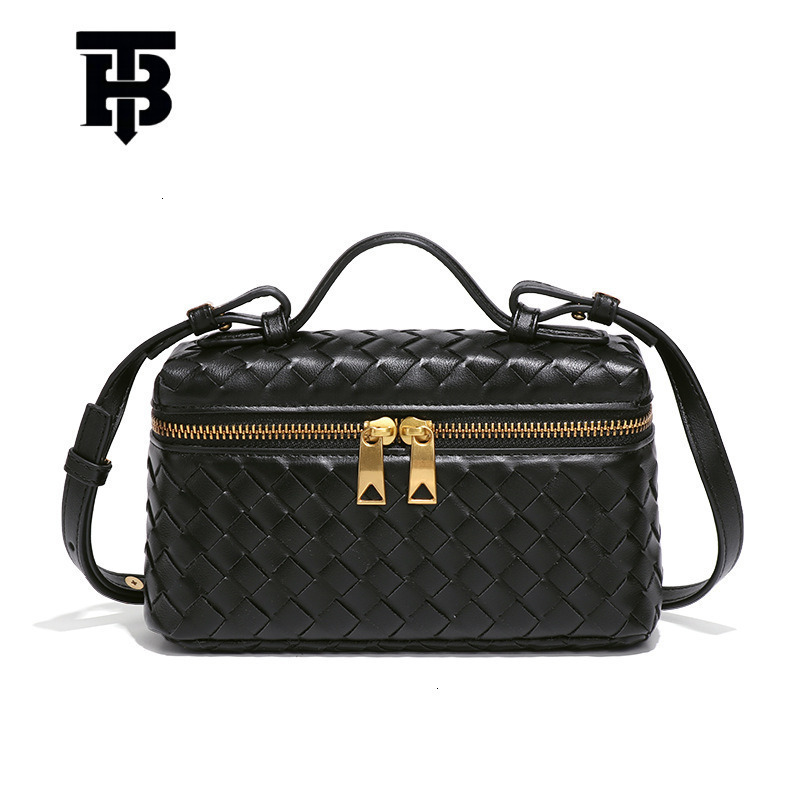 TB BHULAMTE Designer Luxury Brand New Classic Handwoven Fashion Handheld Makeup Single Shoulder Crossbody Box Tofu Small Square Bag