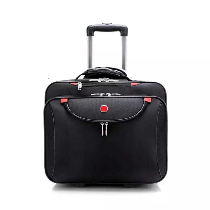 trolley suiTCase on wheels 16 inch password computer bag Oxford business rolling luggage travel boarding suiTCase Z250905