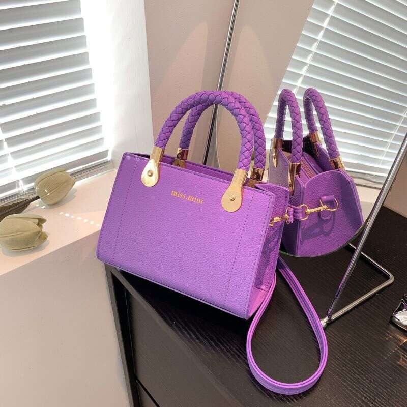 Summer New Fashion Weaving Handbag Single Shoulder Crossbody Small Square Women's Bag Mixed Batch
