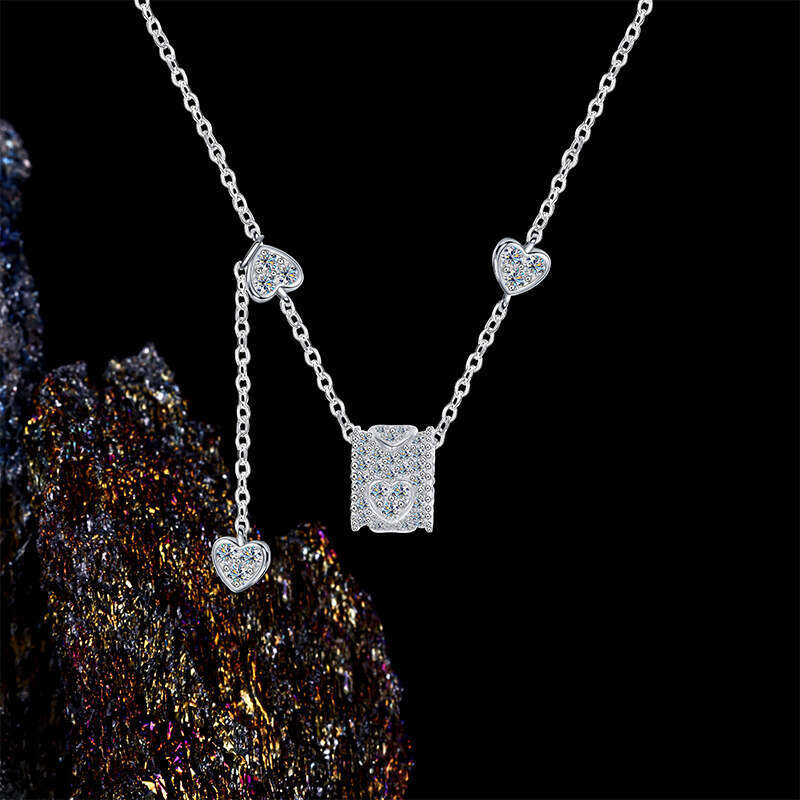 Niche Light High-End Feel Pure Sier Necklace Versatile Clavicle Chain Design Non-Fading Choker