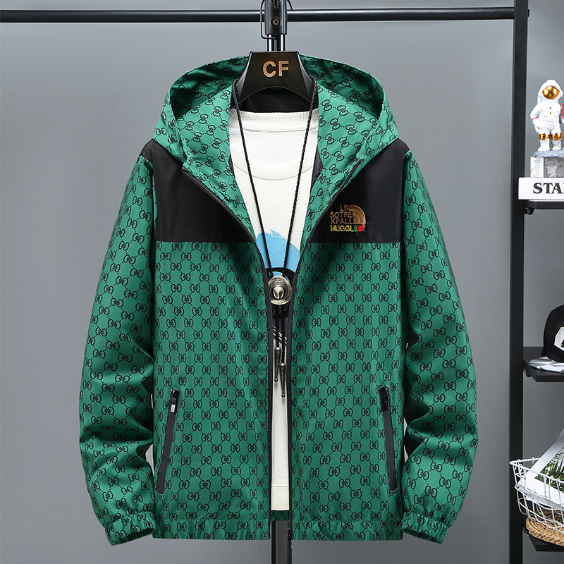 Free delivery designer Men's assault suit Fashionable solid color minimalist men's submachine jacket design