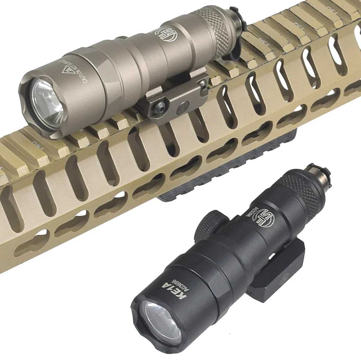 Tactical M300 M600 Flashlight With UNIT Dual Function Remote Pressure Switch Fit 20mm Rail Hunting Airsoft LightXJ250905