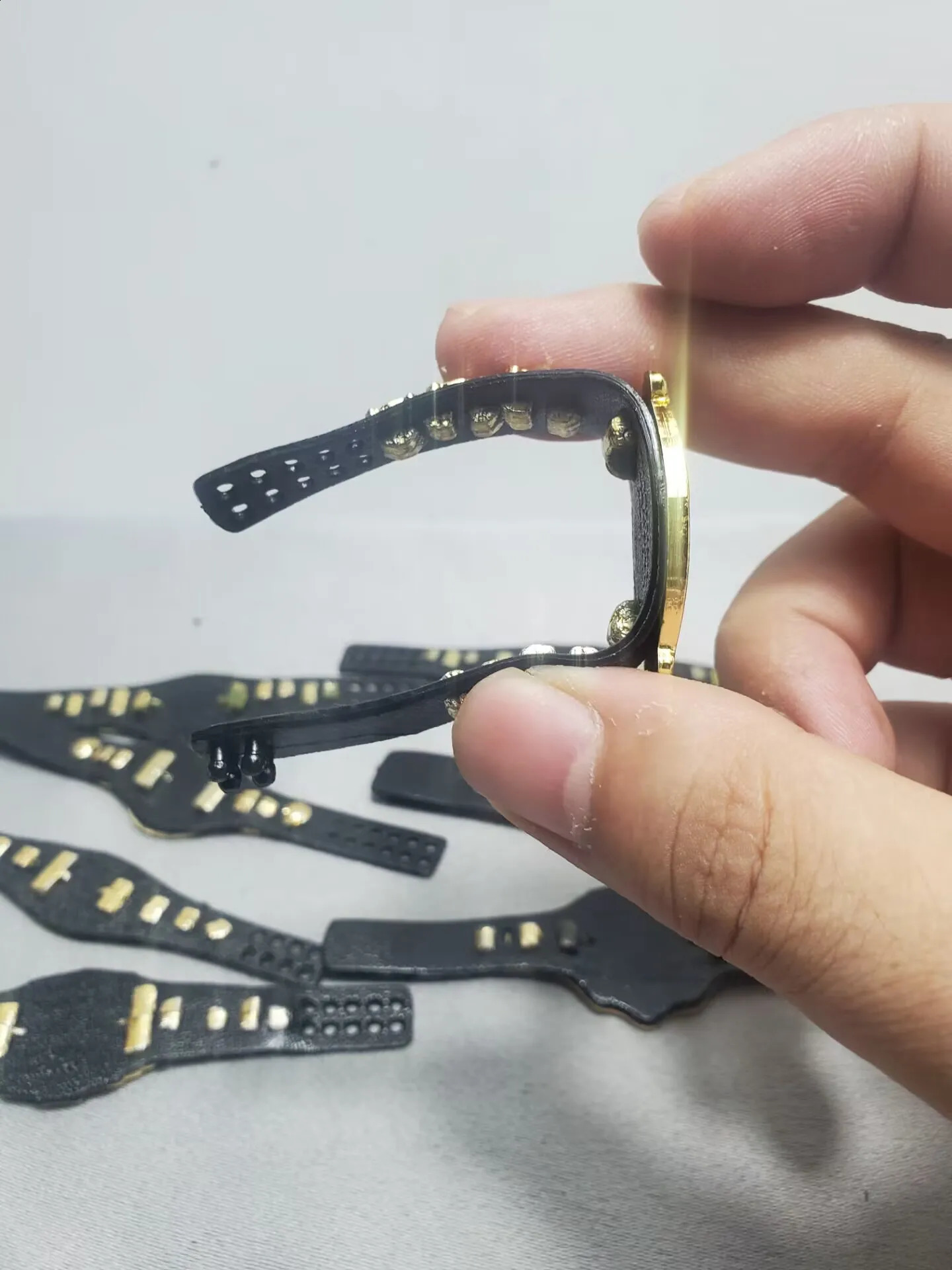 1pcs decoration DIY 6 7inch wrestler Doll accessory part Gold belt for Doll Action Figure 250904
