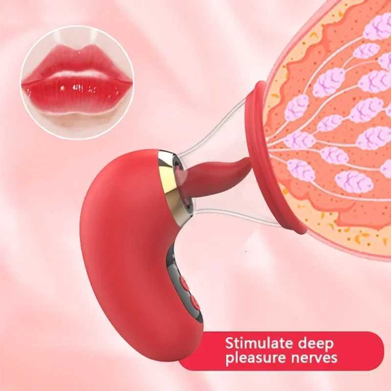 5 IN1 Sucking Vibrator Rose for Women 3 Sucking 9 Tongue Licking LCD Display Removable Cup G Spot Clitoral Stimulator Sex ToyXJ250905