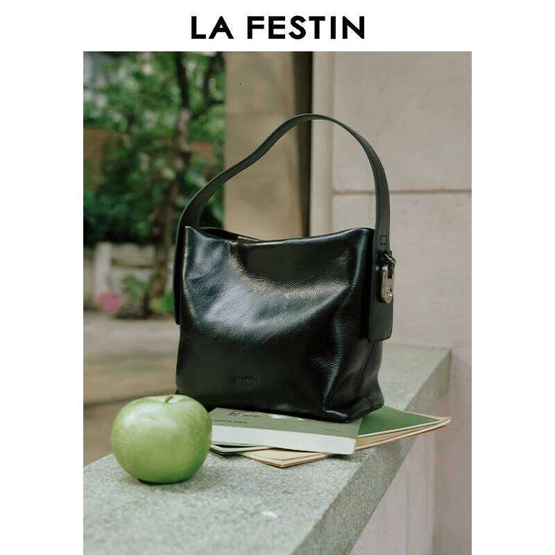 LA FESTIN Original Handbag Women 2025 New Bucket Fashion Leather Shoulder Designer Crossbody Bag