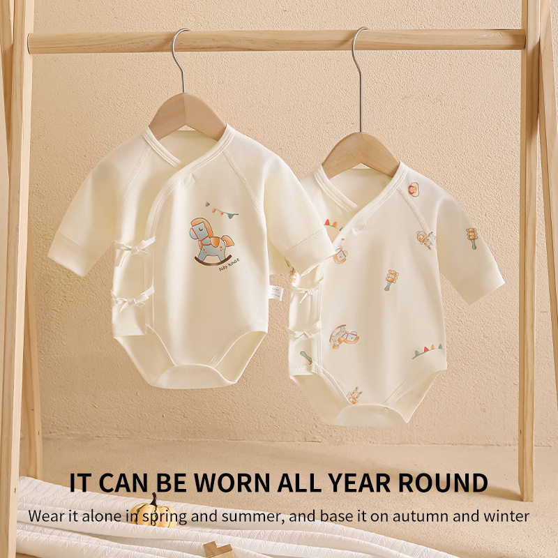 Soft and Comfortable Bulk Purchase Option Kids' Triangle Knot Romper