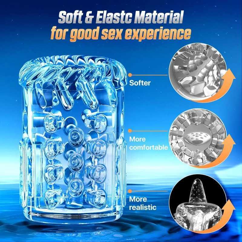 Male Masturbator Sex Toys for Men Rotating Vacuum Penis Pump Sucking Vibrator Adult Sex Toys for Men Pocket Pussy LCD DisplayXJ250905