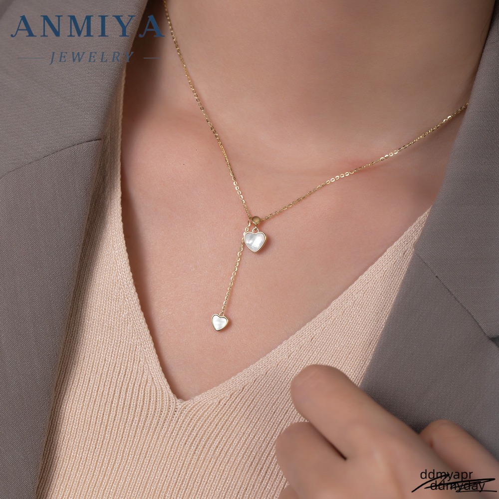Jewellery Findings Gold Heart ddmyday Fine With Double Ddmyday Hearts White Shell Zircon Sier Cute Style Fashion Jewelry Set Ddmyday Ddmyday Ddmyday D