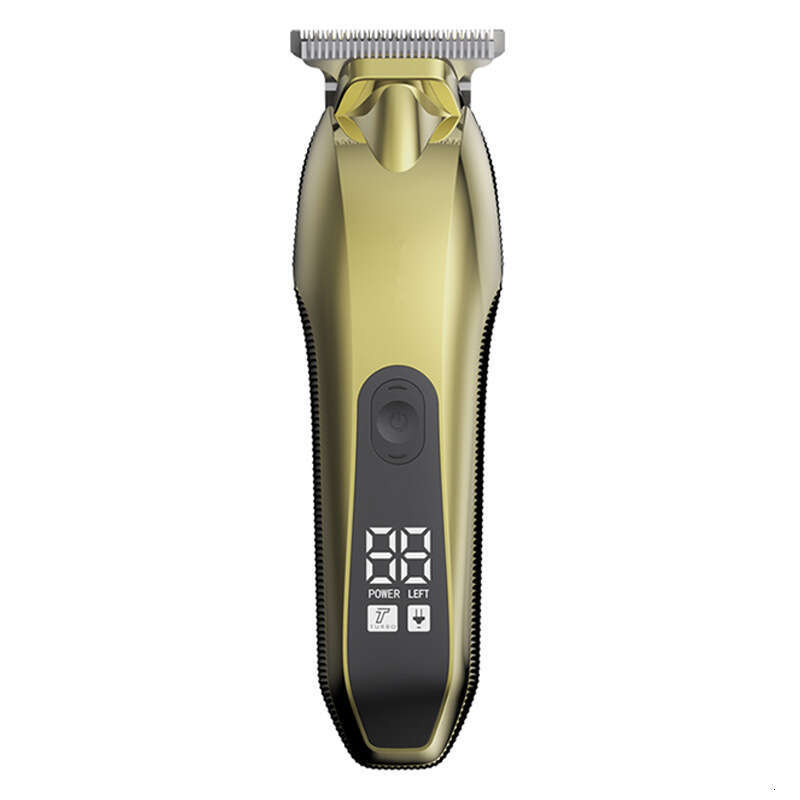 Digital Display Clipper Oil Head Carving Haircut Professional Salon Rechargeable Electric Hair Trimmer