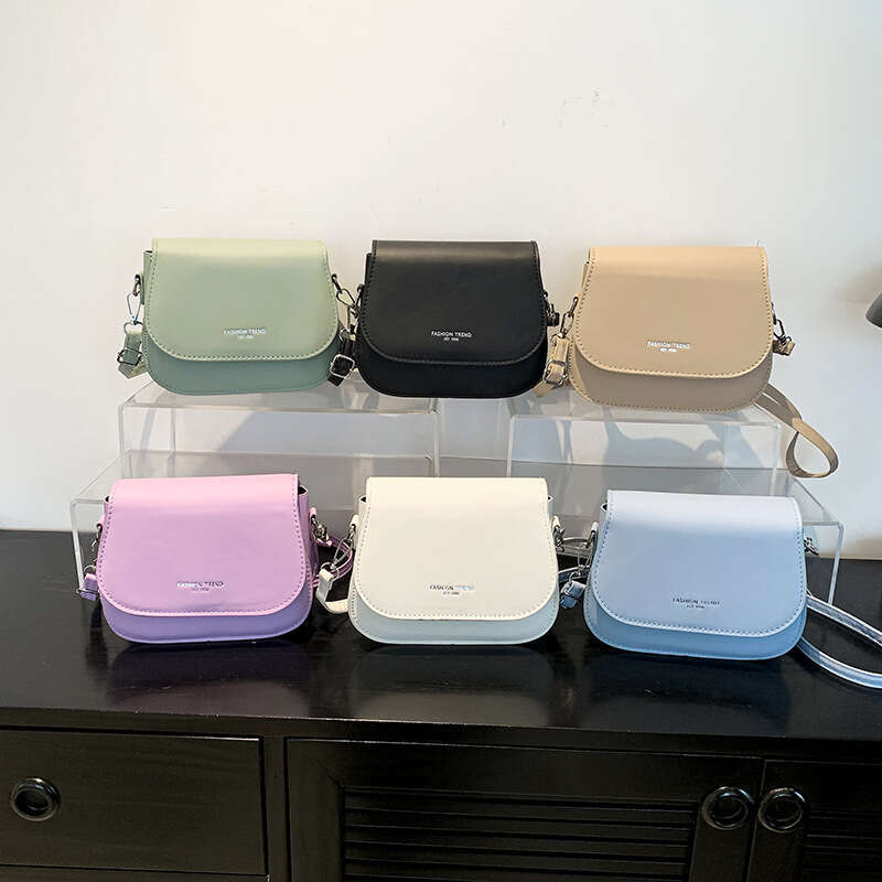 Korean Women's Versatile Niche Saddle New Trendy Fashion Small Casual Texture Simple Single Shoulder Crossbody Bag Wholesale