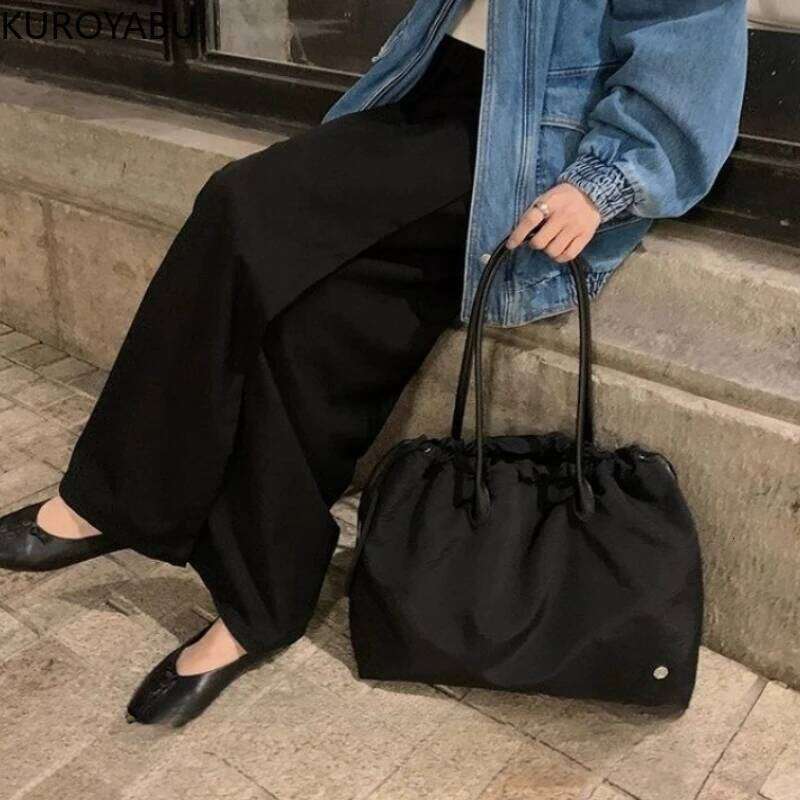 Simple Solid Color Shoulder Bag Handbag Casual Chic Top-handle Totes Female Large Capacity Shopping Street Zipper Bags for Womenluxury bag tote bag