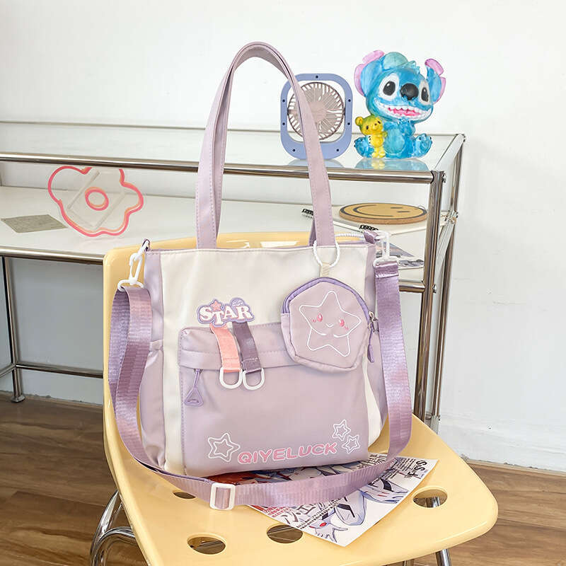 Mother-Daughter Crossbody Teen Girl Handbag Female High Middle School Student Tutoring Class Large Capacity Shoulder Bag
