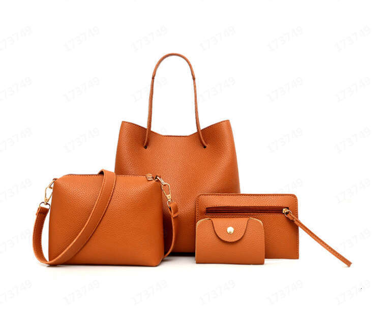 New Fashion PU Four-Piece Set Mother-Daughter Large Capacity Handbag Women's Bag