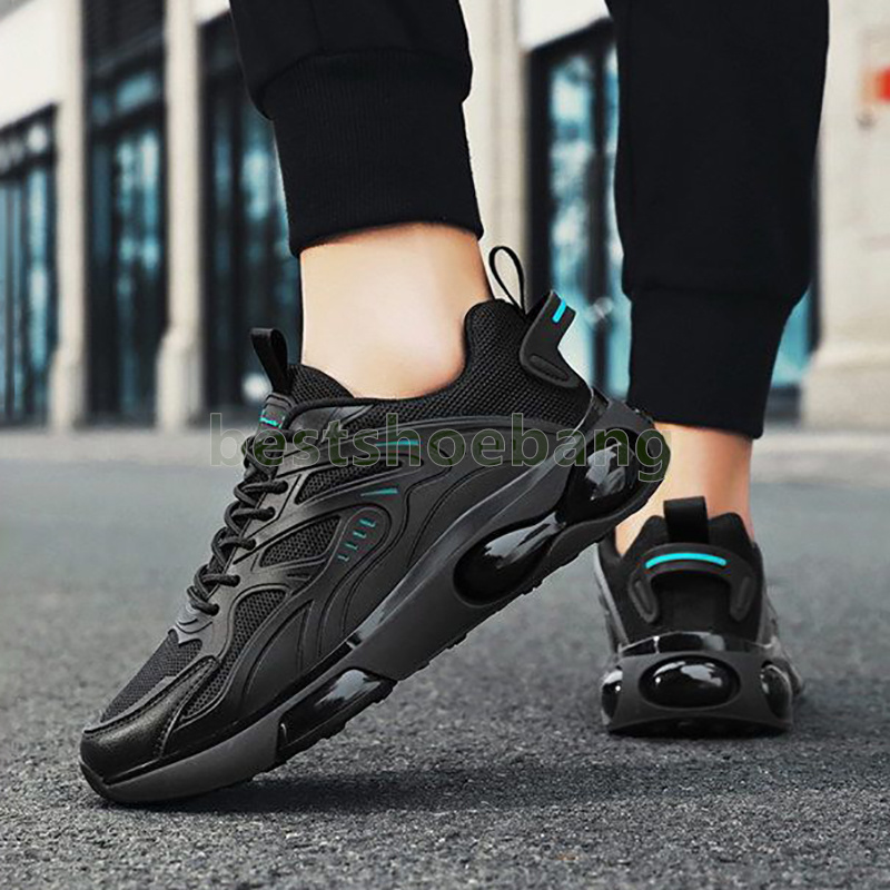 Spring Autumn mens trainers Fashion Leisure running shoes Black Mesh Breathable Anti-skid Enhancing jogging sneakers Size 39-44