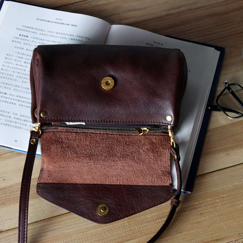 Genuine Leather Cowhide Women's Mini Crossbody Shoulder Bag 2024 New Style