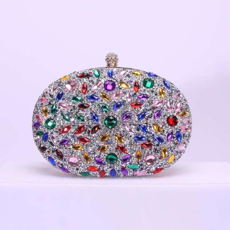 Oval Suower Dia Bag Fashion Banquet Ladies Handbag Personality Dress Evening