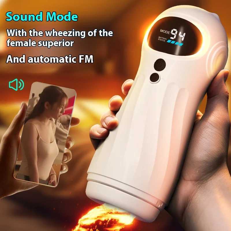 AI smart APP remote control male masturbator vaginal sucking masturbator voice video interactive masturbation man sex toysXJ250905