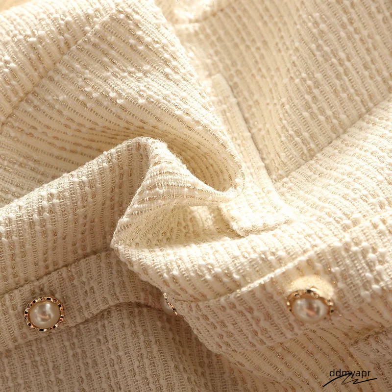 Dress High Quality Autumn Elegant Fashion Small Fragrance 2 Piece Set Women Shirt Top Tweed Skirt Suits Korean Ddmydec Sweet Two Peice Sets 231129