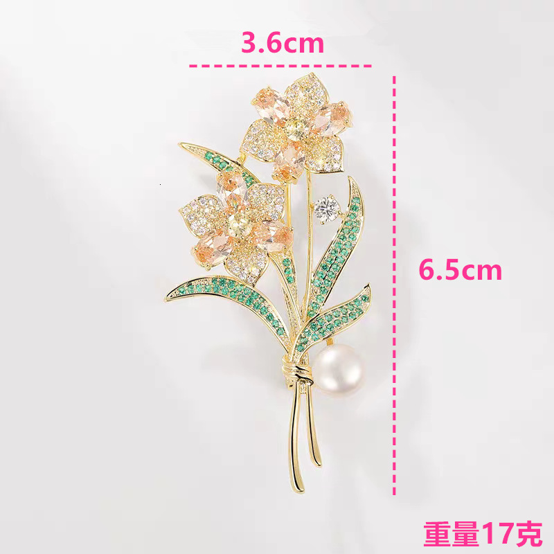 New Chinese-style Diamond-inlaid Rose Brooch For Women Fashion Exquisite And Elegant Temperament Brooch Anti-exposure Suit Accessories