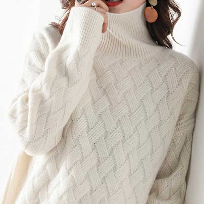 2024 New Women Loose Sweater Winter Casual Chic Cashmere Oversize Thick Sweater Pullovers Pullover Female Long Sleeve S3XL Z250905