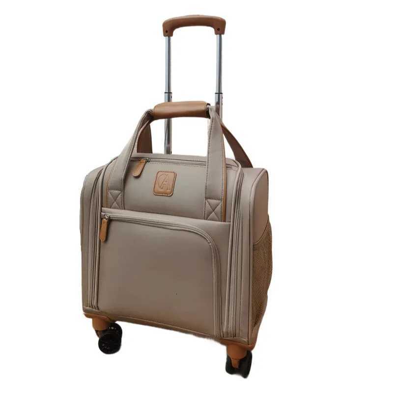 Carry On Underseat Budget Airline Rolling Luggage Suitcase 16inch Lightweight Pilot Suitcase For Men Women Trolley Bags Z250905